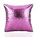 GONOMI Unicorn Magic Reversible Sequin Flip Mermaid Pillow Cover Throw Cushion Case Decorative Pillowcase (Purple, 16