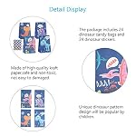 Bolsa de Dulces de Dinosaurio，KATOOM，24pcs，Bolsa de Regalo de Papel，Pegatina Dinosaurio Decoración de Día Carnaval, las Fallas,Cumpleaños para Niños,Baby Shower, Pasteles de Almacenamiento Pasteles