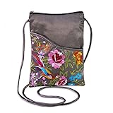 Embroidered Floral Travel Crossbody
