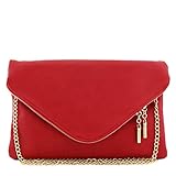 Large Envelope Clutch Bag with Chain Strap