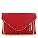 Large Envelope Clutch Bag with Chain Strap
