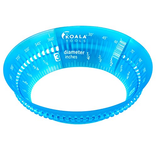 Koala Tools | Ring Ruler Combo Pack - Circle Stencil & Templates Tools | 1"- 3.5" & 3" - 6" Adjustable Diameter - Geometric Tool for Drawing Circles