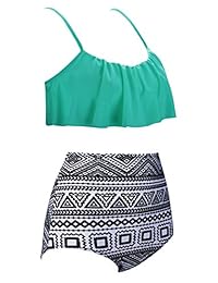 Swiland Trajes de baño de cintura alta para dama