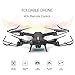 SZJX RC Drones Foldable Remote Control Wifi Quadcopter FPV VR Helicopter 2.4GHz 6-Axis Gyro 4CH with Adjustable Wide Angle 2MP HD Camera RTF SJ60 (Black)