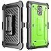 Samsung Galaxy Note 4 Case, SUPCASE [Heavy Duty] Belt Clip Holster Case for Galaxy Note 4 [Unicorn Beetle PRO Series] Full-body Rugged Hybrid Protective Cover with Built-in Screen Protector (Green/Gray), Dual Layer Design + Impact Resistant Bumper