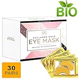 24K Gold Glow Collagen Under Eye Treatment Mask | Hyaluronic Acid Eliminates Wrinkles,Dark Outs,Under Eye Puffiness! Moisturizer Firming Eye Pads For Women & Men