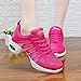 Women's Jazz Shoes Lace-up Sneakers - Breathable Air Cushion Lady Split Sole Athletic Walking Dance Shoes Platform