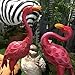 YOUKI Metal Pink Flamingos Yard Ornaments,Flamingo Lawn Ornaments Great Christmas Decor Outdoor Gift Present Idea,Garden Statue 22.8-Inch…