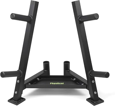 PhysKcal H2 Weight Plate Rack 350kg Upright Barbell Stand 2 Pegs