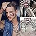 6 Sheets Temporary Tattoos Joker and Harley Quinn Suicide Squad for Cosplay Costumes and Halloween