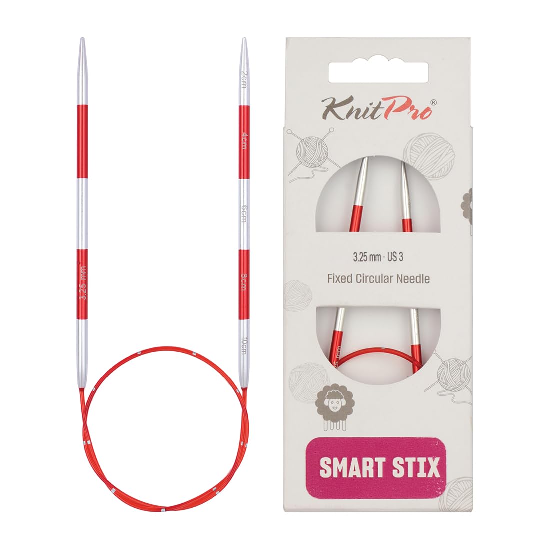 KnitPro Smartstix Fixed Circular Needles 16" (40cm) | 3.25mm — image 1
