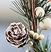 Factory Direct Craft® Christmas Holiday Pine Picks with Mixed Ivory Berries and Pinecone (10 Pack)