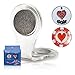 lifetoenjoy Golf Ball Marker Clip - with Two Golf Markers - Attach to Your Pocket Edge, Belt, Clothes - Strong, Easy to Use Magnetic Mechanism - Transparent Color to Match with Anything! Great Gift!