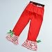 Ãzhido Girls 2pcs Long Cotton Christmas Santa Pajamas Sleepwear Set Red(4-5T,Red)