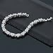 Gem Stone King 20.00 Ct Gorgeous Oval and Round 7 Inch Sparkling Cubic Zirconia CZ Tennis Bracelet For Women