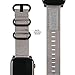 URBAN ARMOR GEAR UAG Compatible Apple Watch Band 40mm 38mm, iWatch Series 6/5/4/3/2/1 & Watch SE, High Strength Nylon Weave Replacement Strap, Nato Grey