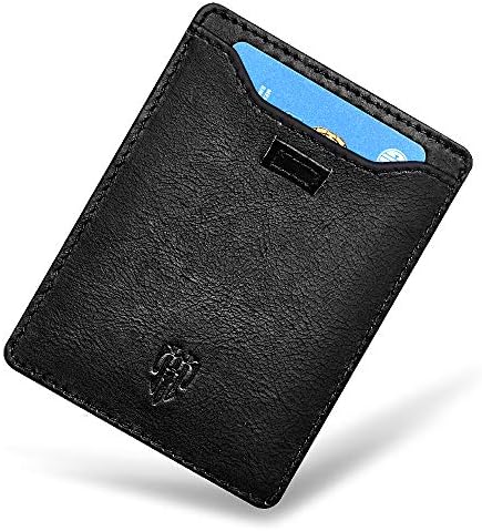TIANHOO Leather Credit Card Holder Pocket Wallets with ID Window