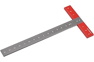 T Square Ruler, Woodworking Ruler Multifunctional Portable Woodworking Ruler Aluminum Alloy T Square Ruler Accurate Scale Com