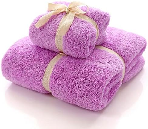 Durability and deep cleaning Muti-purpose face towel washcloths towel set (Purple)