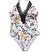 Mitang Women's One Piece Floral Lace Halter Monokini