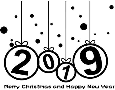 Longra Ano Nuevo 2019 Feliz Navidad Etiqueta De La