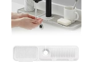 2025 New Kitchen Splash Guard for Sink, Kitchen Sink Splash Guard Sink Draining Pad Behind Faucet, Faucet Mat for Kitchen Sin