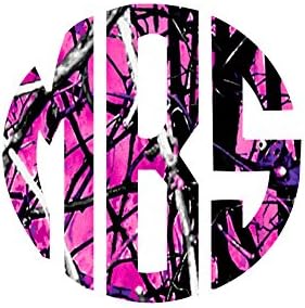 Monogram YETI CUP SIZE/MUDDY Camouflage girl monogram initials
