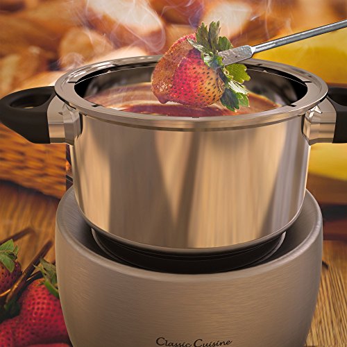 Stainless Steel Fondue Pot Set Melting Pot Cooker and Warmer for