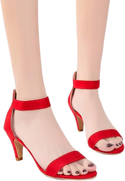 amazon ladies red sandals