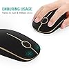 Wireless-Mouse-Jelly-Comb-MS001-24G-Computer-Mice-with-Nano-Receiver-for-PCDesktopLaptop-with-USB-ports-and-WindowsMacLinux-Silent-Smooth-Basic-Design-Black-and-Gold Wireless Mouse, Jelly Comb MS001 2.4G Computer Mice with Nano Receiver for PC/Desktop/Laptop (with USB ports) and…