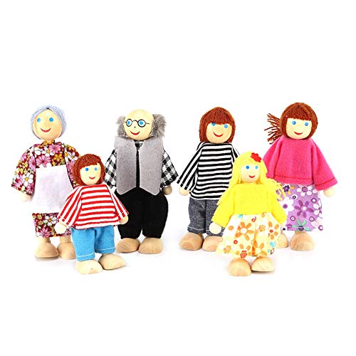 Baby Theater Dolls Accessories Kids Plush Toys for Children Gift Game Cartoon Finger Puppets(6 Set)