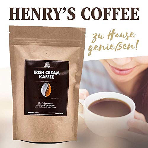 Henry´s Irish Cream Kaffee 500g - Gourmet Kaffee mit feinsten Aromen verfeinert - handwerkliche Röstung - Premium… – Bild 3