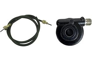 FIXRIGHTPRO 12mm Scooter Moped Speedometer Drive Gear with 39 inch Speedometer Cable 50cc 150cc Tao Tao Roketa Jonway