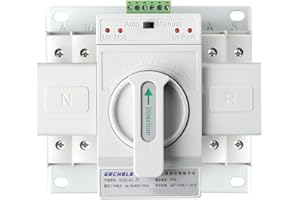 JONAS C 110V 63A 2P Dual Power Automatic Transfer Switch Generator Changeover Switch RV Transfer Switch 50HZ/60HZ