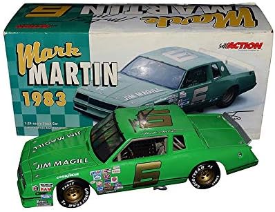 Autographed 1983 Mark Martin 6 Jim Magill Racing Rare Green Paint Scheme Winston Cup Series Vintage Extremely Rare Signed Action 1 24 Scale Nascar Diecast Car Coa 4280 Of Only 6 500 Produced At Amazon S Sports Collectibles Store
