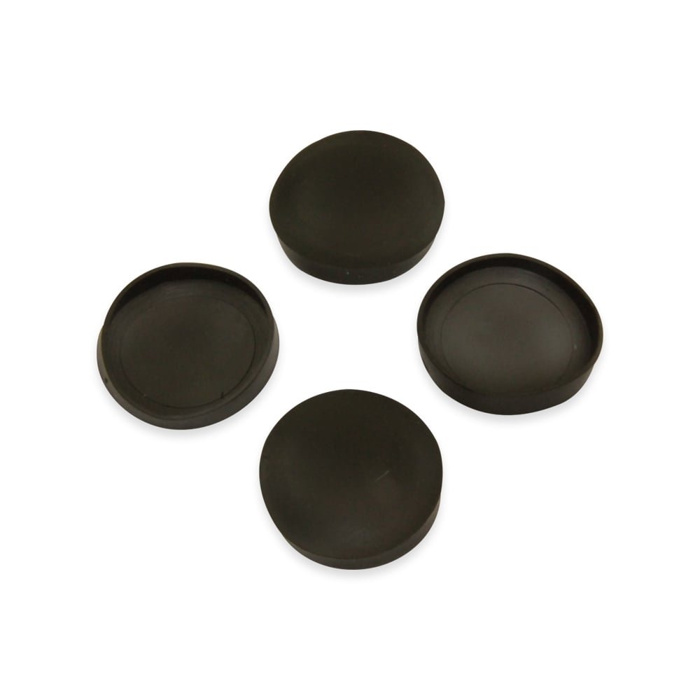 Rubber Cap Suitable for 32mm dia Magnets to Protect Delicate, Scratch Sensitive Surfaces - 33mm dia x 5mm high x 0.5mm thick - Pack of 4