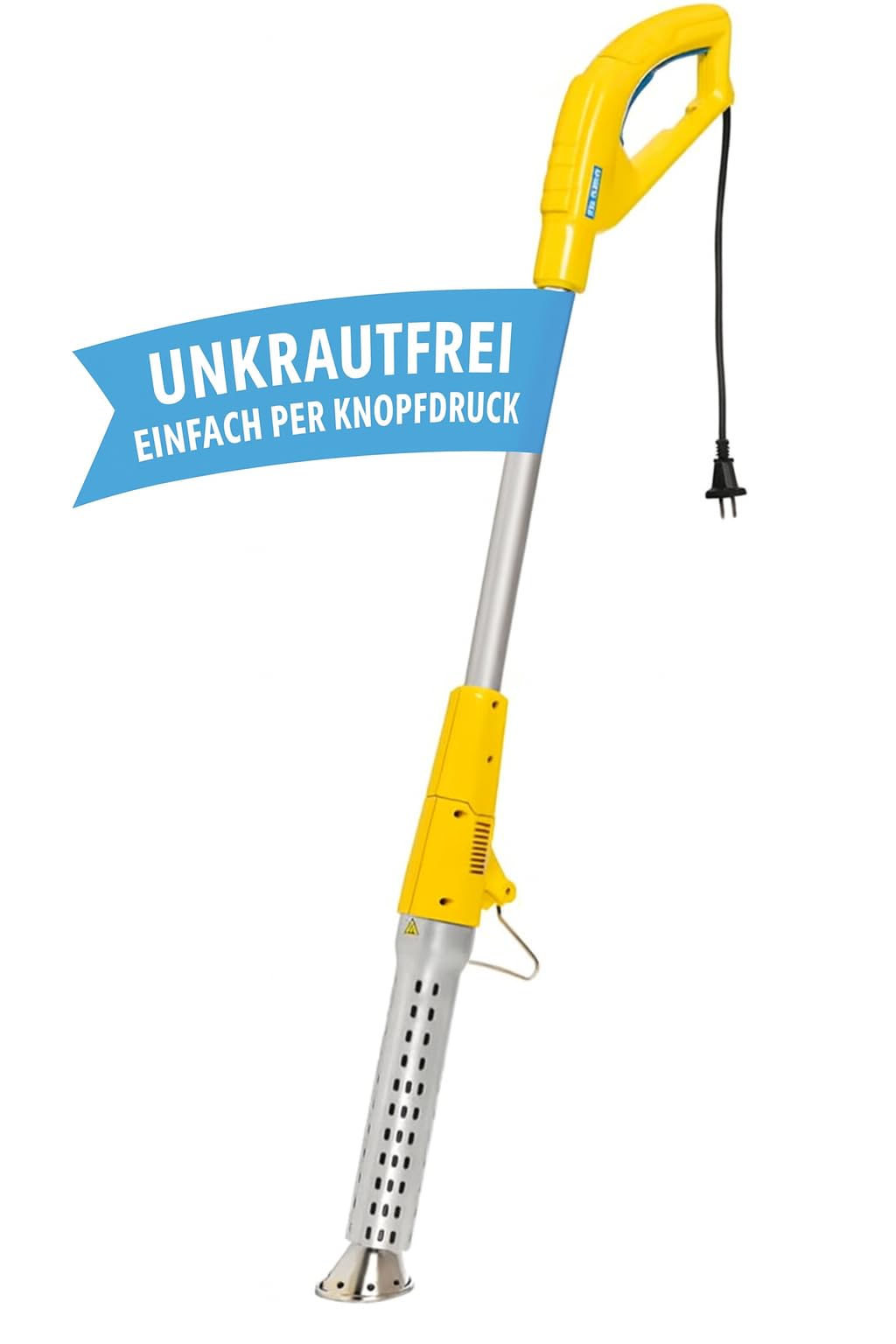 GLORIA Thermoflamm bio Electro | Weed killer without chemicals | Electric heat ray | Easy handling | Weed free garden, driveway and decking | Eco friendly weed burner, patio cleaner | 2,000 watts