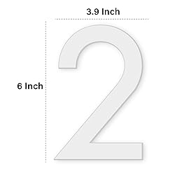 6 Inch House Numbers, Self-adhesive Mailbox Numbers