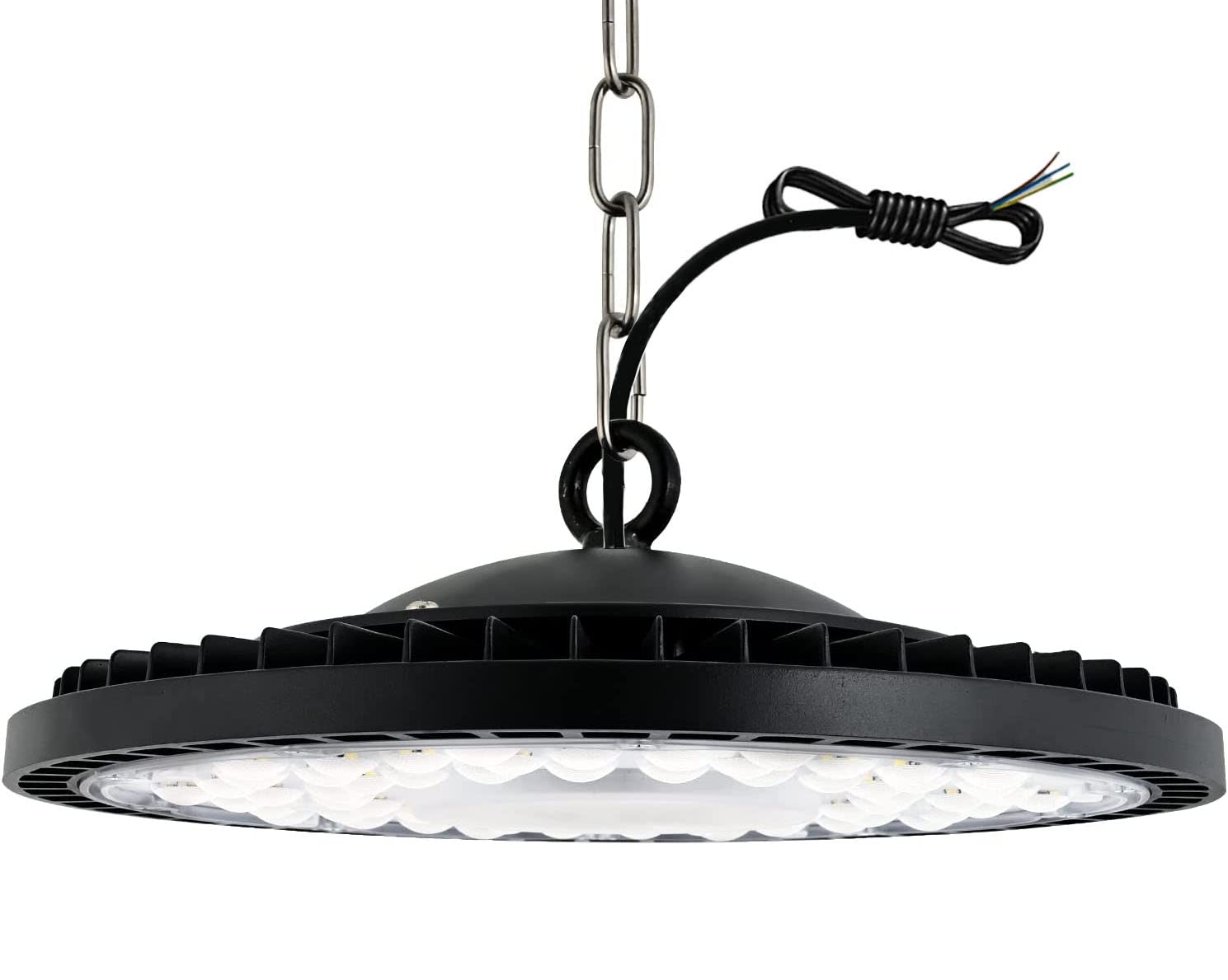 Jefedana UFO High Bay Light, UFO Lamp - 200W, 20000LM, 6500K Daylight, IP65 Waterproof Bay Light for Shop, Workshop