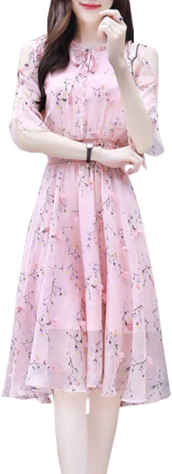 Amazon Co Jp ワンピース レディース 夏 ロング丈 肩出し 透け感 きれいめ エレガント フェミニン オシャレ 着痩せ ヒラヒラ マキシ ワンピース リゾートワンピース リゾート 通勤 Ol お出かけ 服 ファッション小物