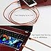 EVISTR Lightning Cable MFi Certified - 2 Pack 6FT Charging Cord Compatible for iPhone 11, X, Xs, XR, 8, 7, 6, iPad, Nylon Braid Sync Data Fast USB Charger (Orange, 6FT+6FT)