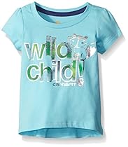 Carhartt Girls' Short Sleeve Tee , Aqua, 3 Months