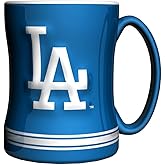L.A. Dodgers Navy Blue 14oz. Ceramic Relief Mug