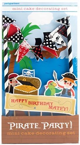 Party Partners Design Mini Cake Decor Kit, Pirate Party by Party Partners Design