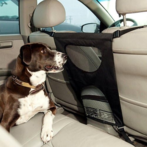PESWIR Dog car back seat barrier - Travel Automobile Protectors and Barriers, Lightweight Durable &amp; Perfect for Pets,One size fits all!