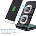 iVoler Qi Fast Wireless Charger with 3 Coils Charging Stand Pad for iPhone X/8/8 Plus (Output 5W),Samsung Galaxy S9/S9 Plus(Output 10W) and All Qi Enabled Devices [Adaptive Fast Charger NOT Included]