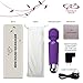 Wireless Wand - Waterproof Rechargeable for Body - Back Neck Sport Massage - Purple Travel Friendly - Multi Speed 8-10 Magic Vibrating Patterns - Personal Quiet