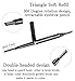 SLZZSL Eyebrow Pencil Stencil Shaper Sticker Razor Set/3D Long Lasting Waterproof Eyebrow Pencil with Replaceable Head Brow Brush/Reusable DIY Eyebrow Makeup Grooming Kit Tools