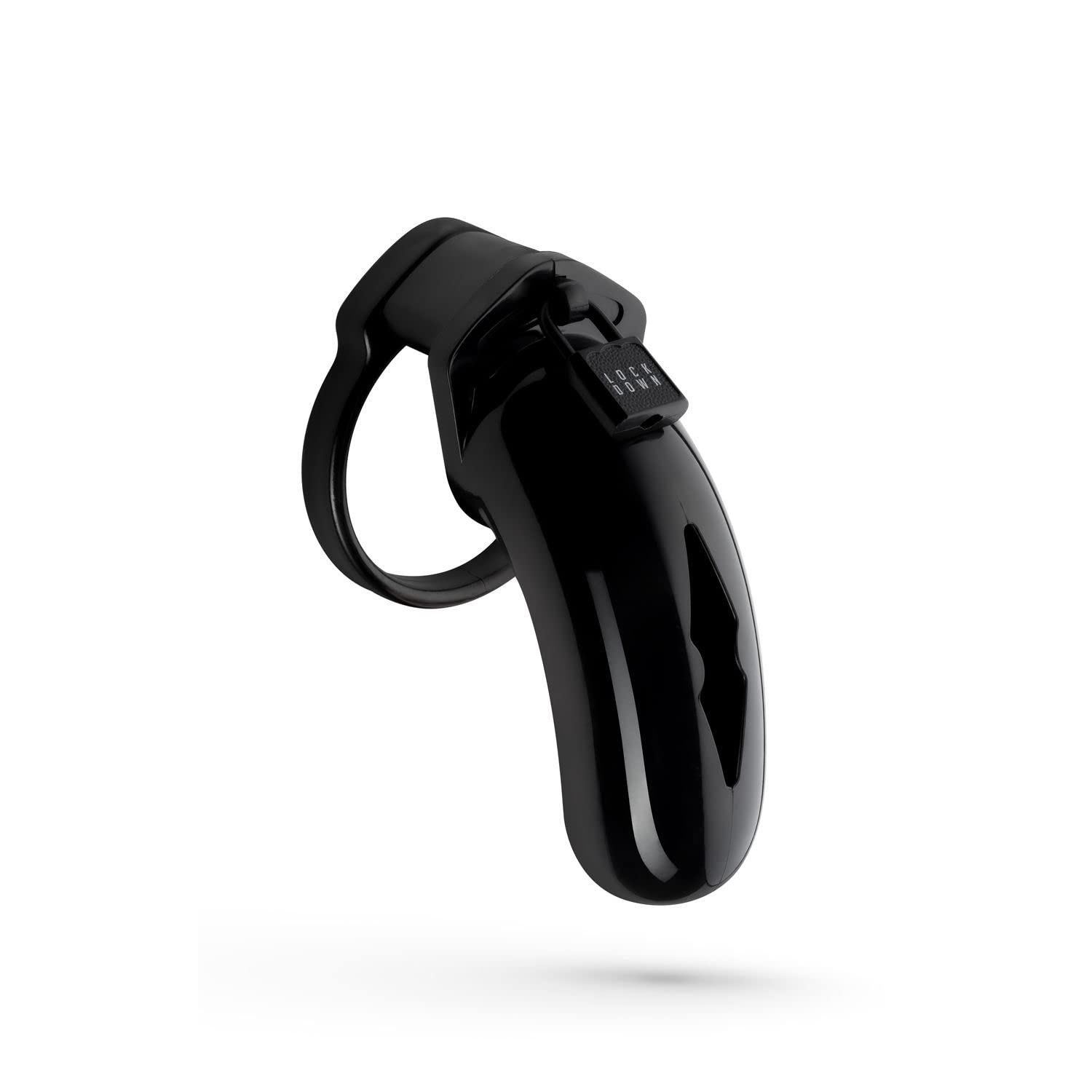 LOCKDOWN Cock cage – Penis cage to Lock Your Penis - for a Kinky Foreplay – Give Your Partner Control Over Your Sexual Pleasure – Large Size - Black