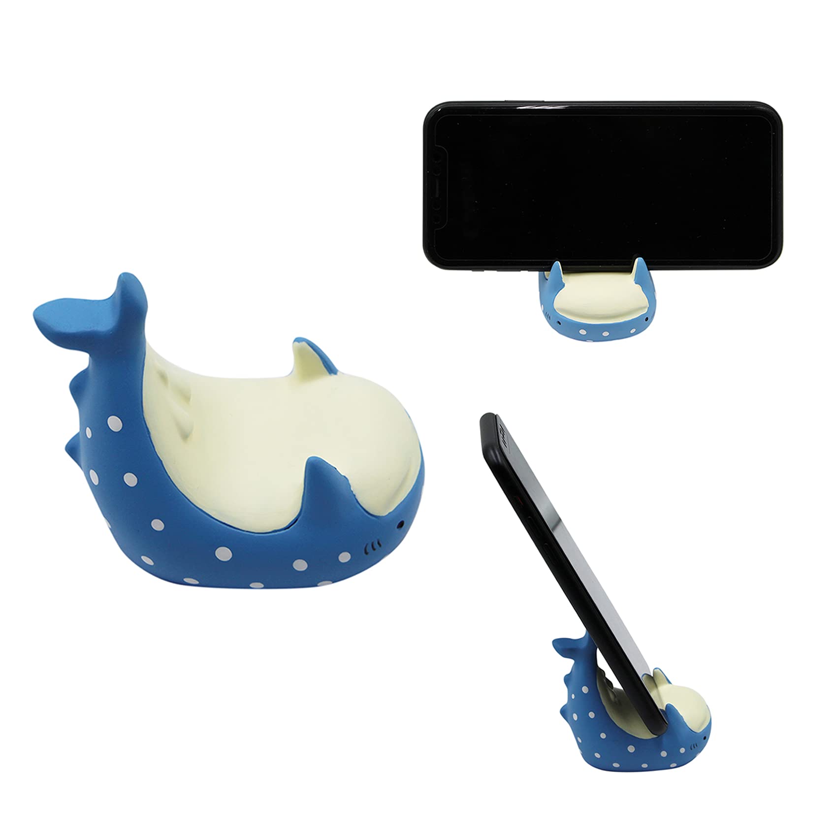 Photo 1 of ZGMYC Cute Shark Cell Phone Stand Desktop Tablet Holder Creative Animals Smartphone Holder Desk Stand
